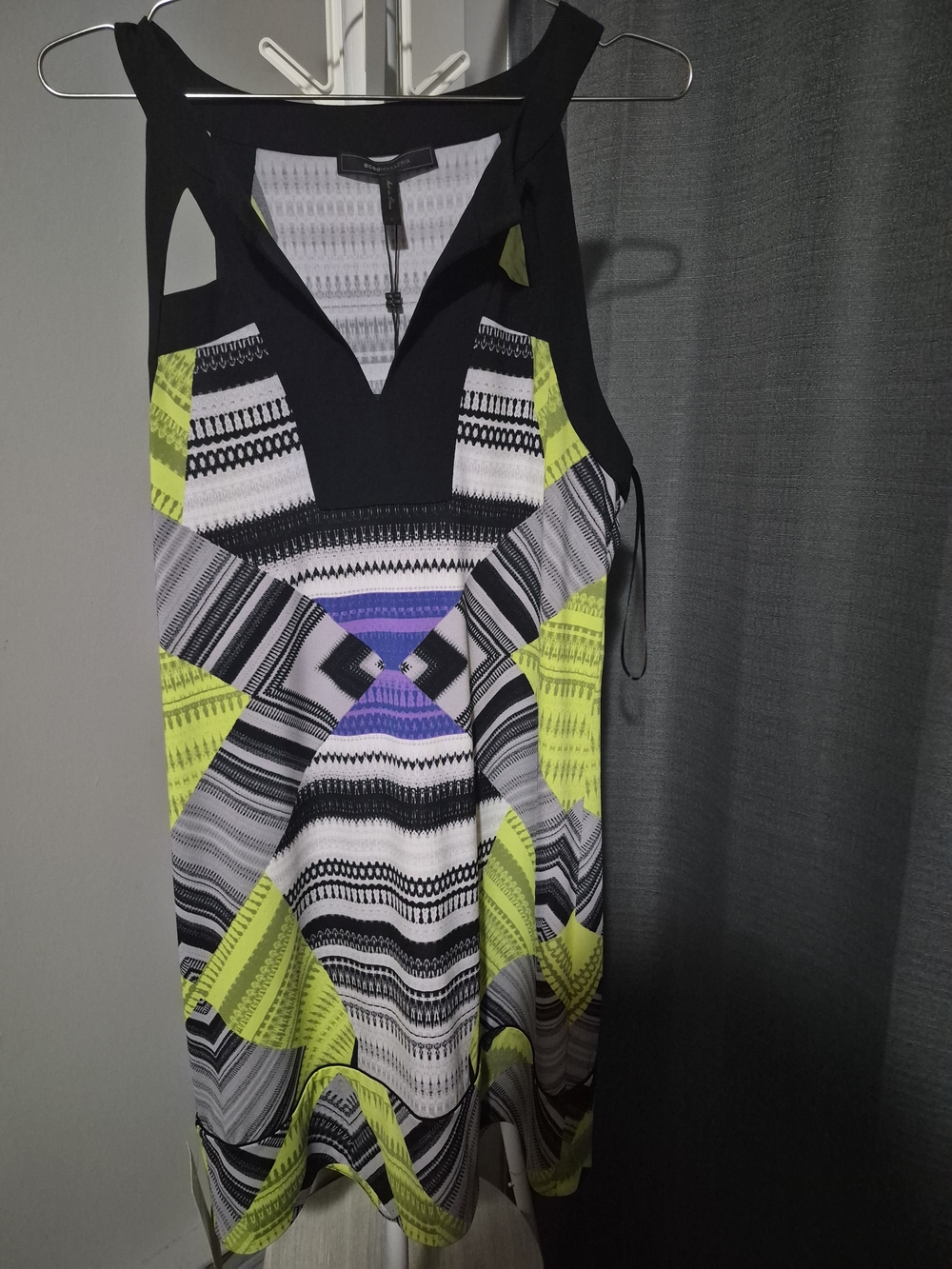 BCBGMaxzria Mini Geometric Shift Dress Aida